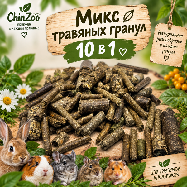Микс травяных гранул 10в1 – chinzoo.ru
